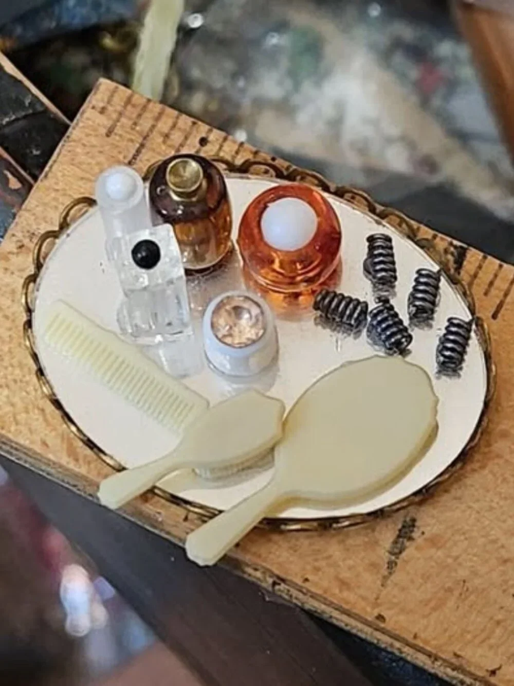 Dollhouse Miniature Vanity Tray 1:12 Scale